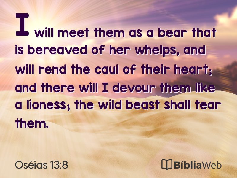 Oséias 13:8 em imagem para compartilhar