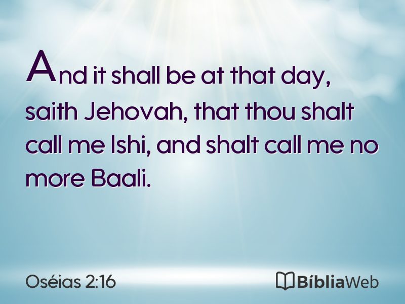 Oséias 2:16 em imagem para compartilhar
