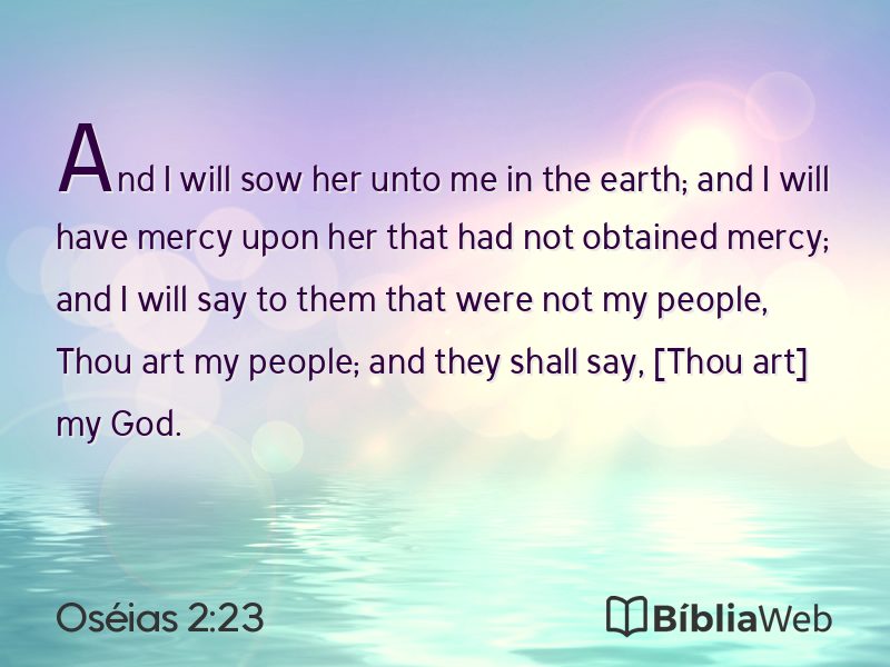 Oséias 2:23 em imagem para compartilhar