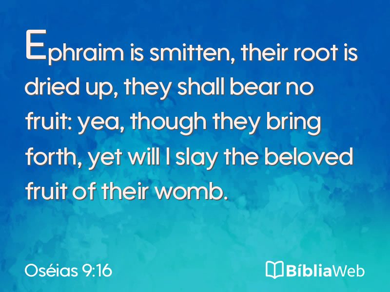 Oséias 9:16 em imagem para compartilhar