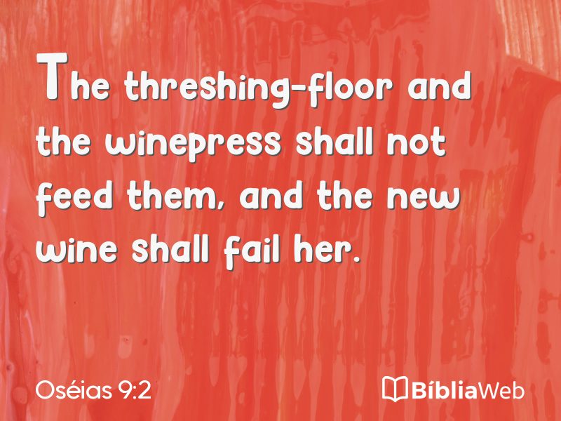 Oséias 9:2 em imagem para compartilhar