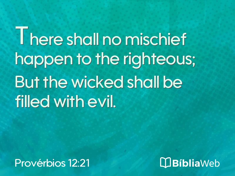 Provérbios 12:21 em imagem para compartilhar