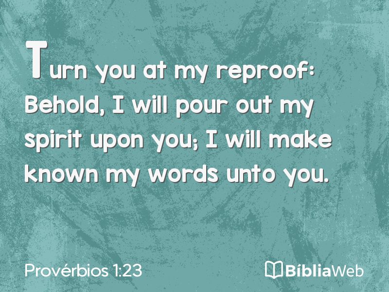 Provérbios 1:23 em imagem para compartilhar