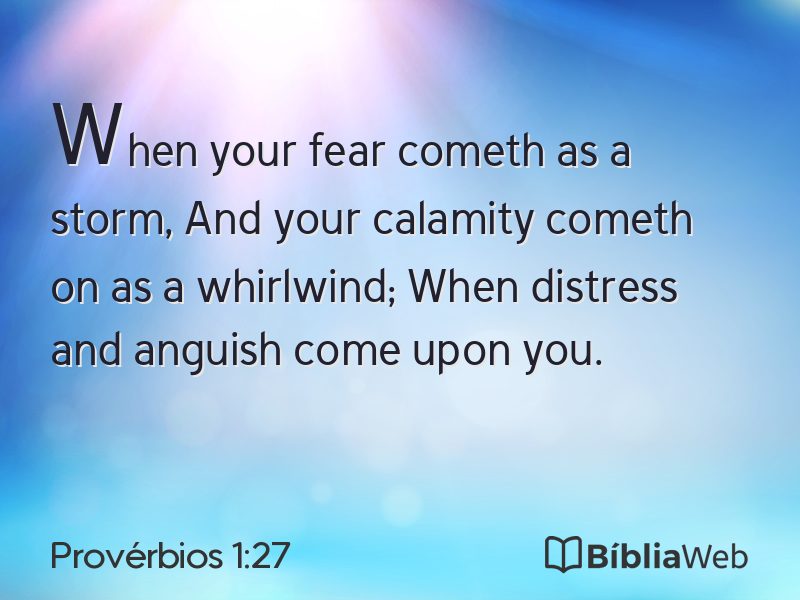 Provérbios 1:27 em imagem para compartilhar