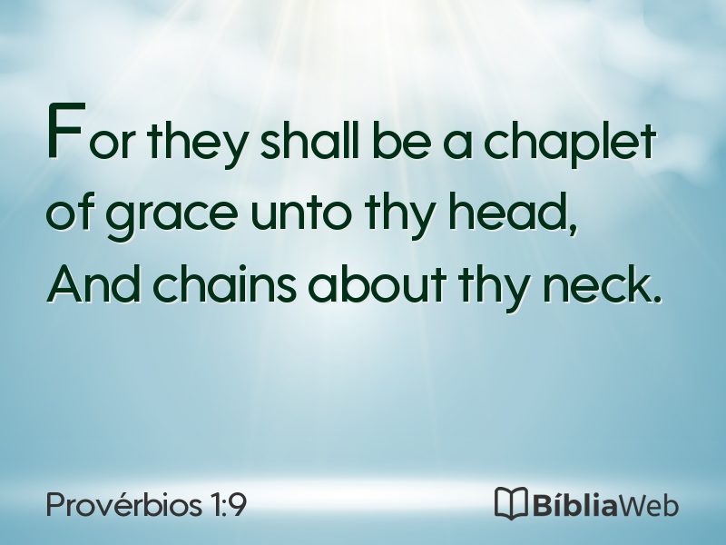 Provérbios 1:9 em imagem para compartilhar