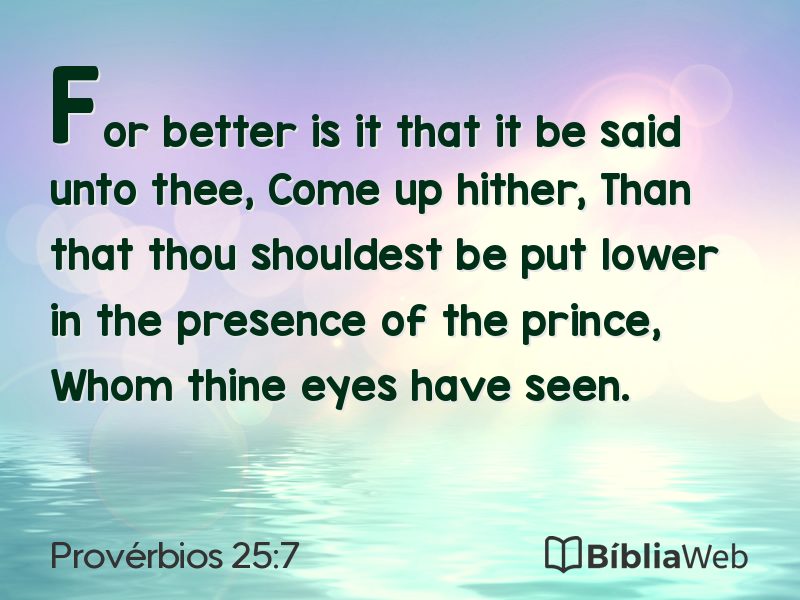 Provérbios 25:7 em imagem para compartilhar