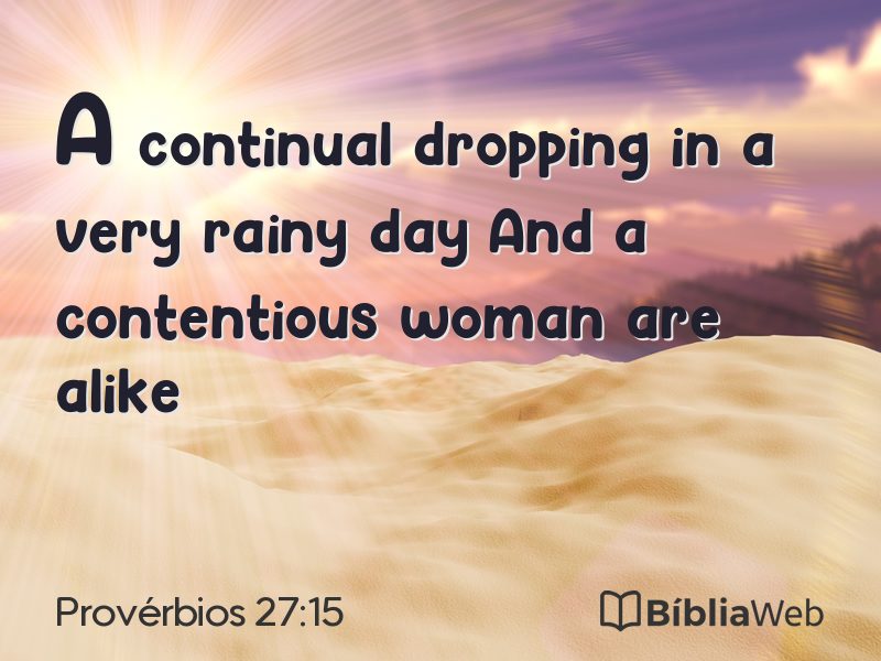 Provérbios 27:15 em imagem para compartilhar