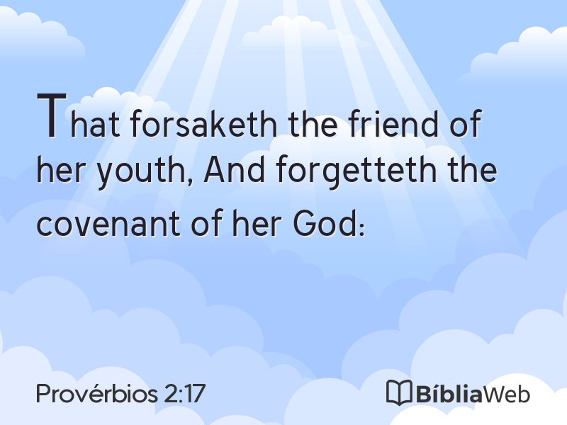 Provérbios 2:17 em imagem para compartilhar