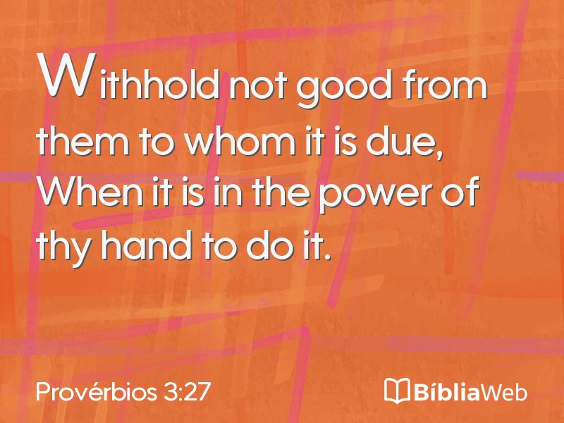 Provérbios 3:27 em imagem para compartilhar