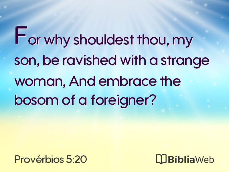 Provérbios 5:20 em imagem para compartilhar