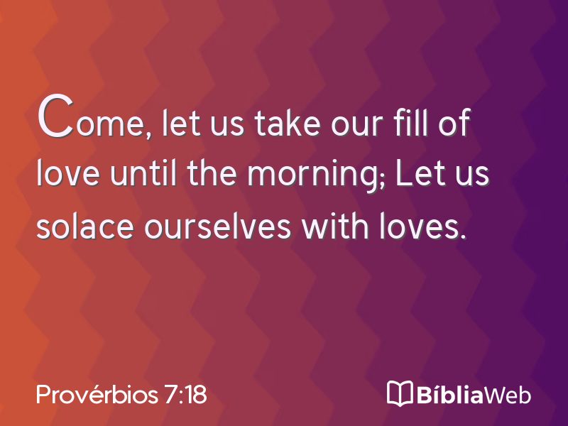 Provérbios 7:18 em imagem para compartilhar