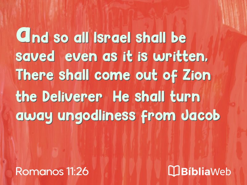 Romanos 11:26 em imagem para compartilhar