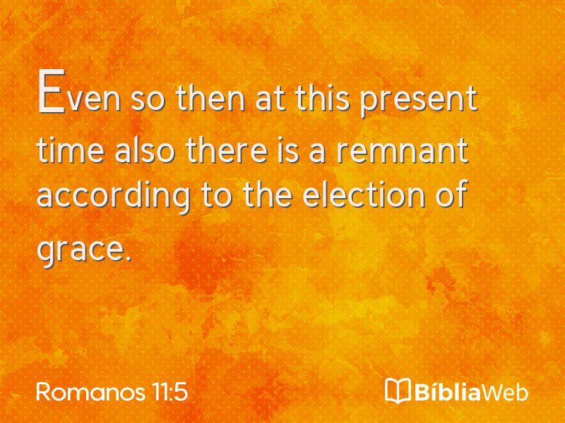 Romanos 11:5 em imagem para compartilhar