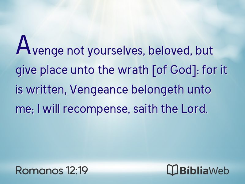 Romanos 12:19 em imagem para compartilhar