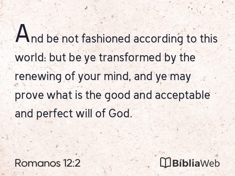 Romanos 12:2 em imagem para compartilhar