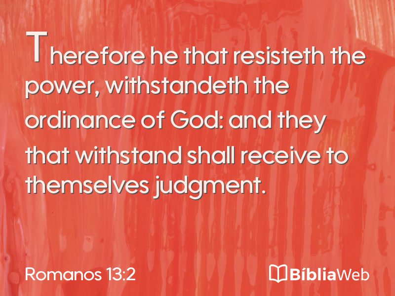 Romanos 13:2 em imagem para compartilhar