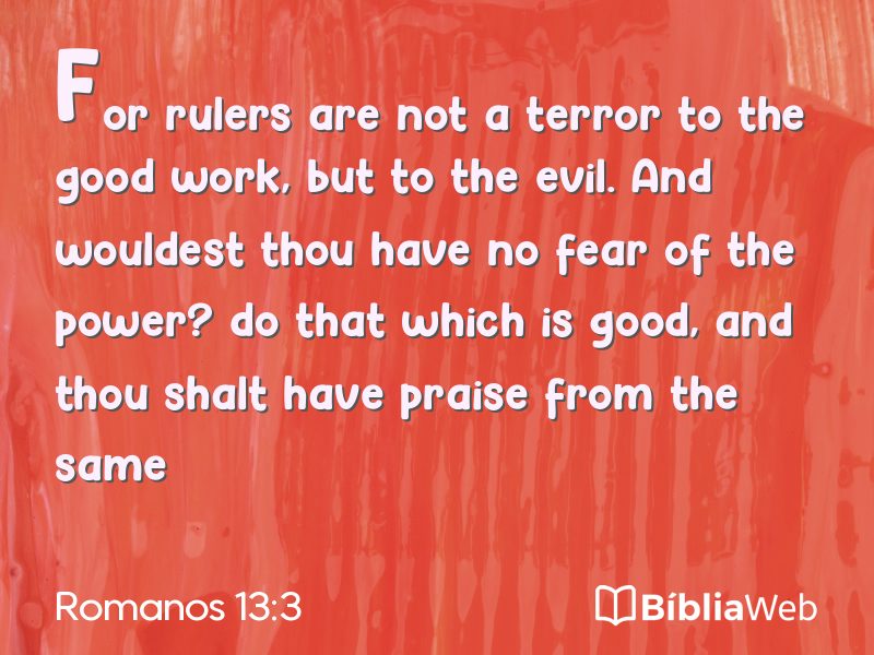Romanos 13:3 em imagem para compartilhar