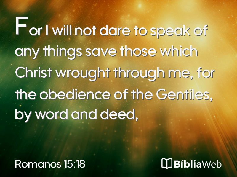 Romanos 15:18 em imagem para compartilhar