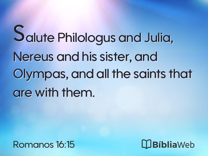 Romanos 16:15 em imagem para compartilhar