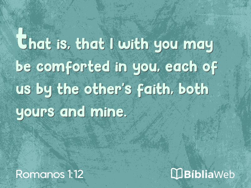 Romanos 1:12 em imagem para compartilhar