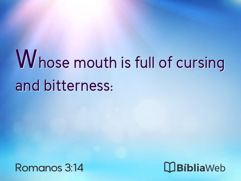Romanos 3:14 em imagem para compartilhar