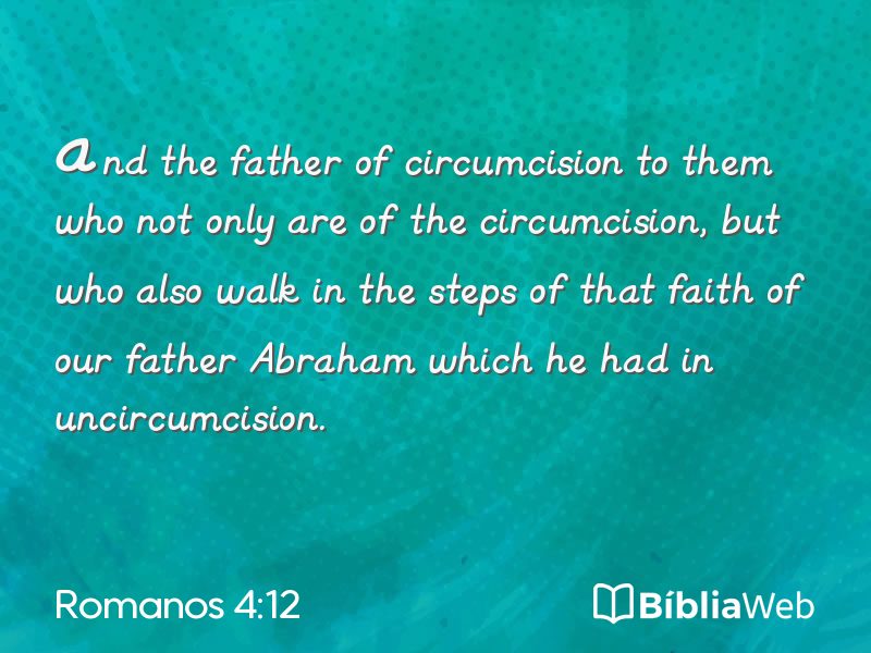 Romanos 4:12 em imagem para compartilhar