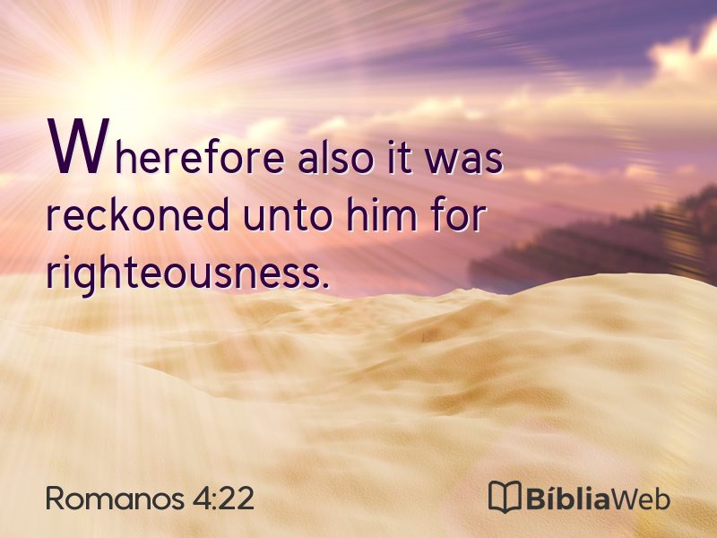 Romanos 4:22 em imagem para compartilhar