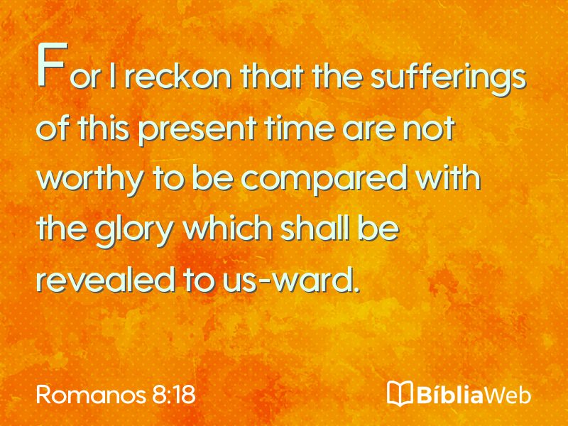 Romanos 8:18 em imagem para compartilhar