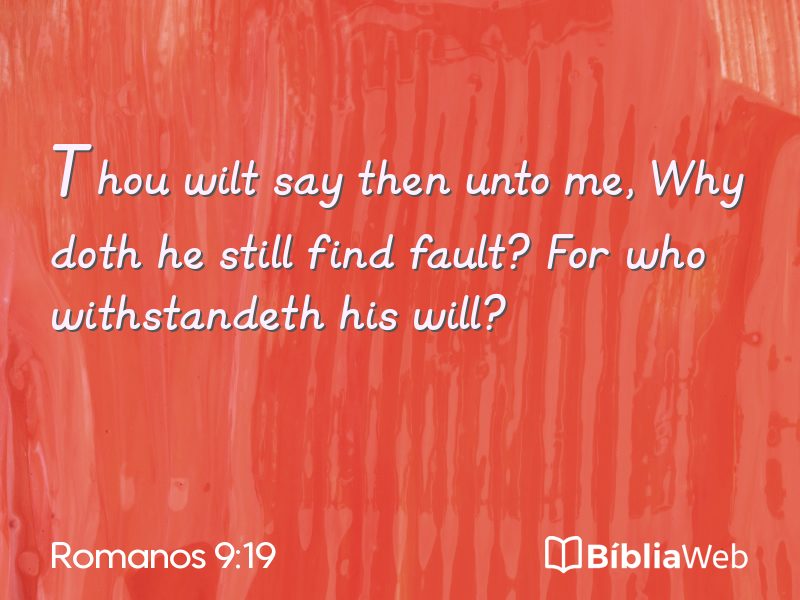 Romanos 9:19 em imagem para compartilhar