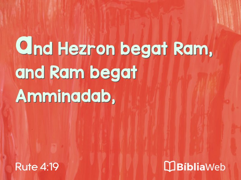 Rute 4:19 em imagem para compartilhar