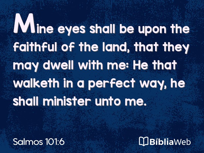 Salmos 101:6 em imagem para compartilhar