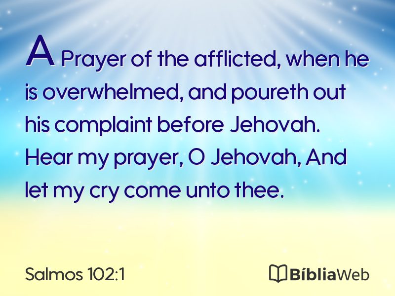 Salmos 102:1 em imagem para compartilhar