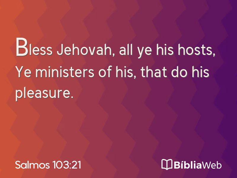 Salmos 103:21 em imagem para compartilhar