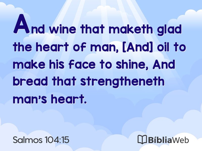 Salmos 104:15 em imagem para compartilhar