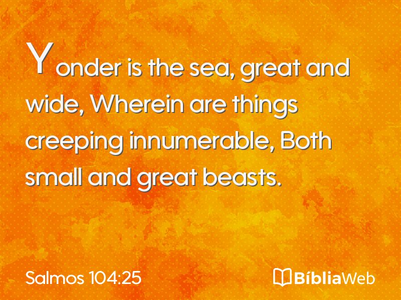 Salmos 104:25 em imagem para compartilhar