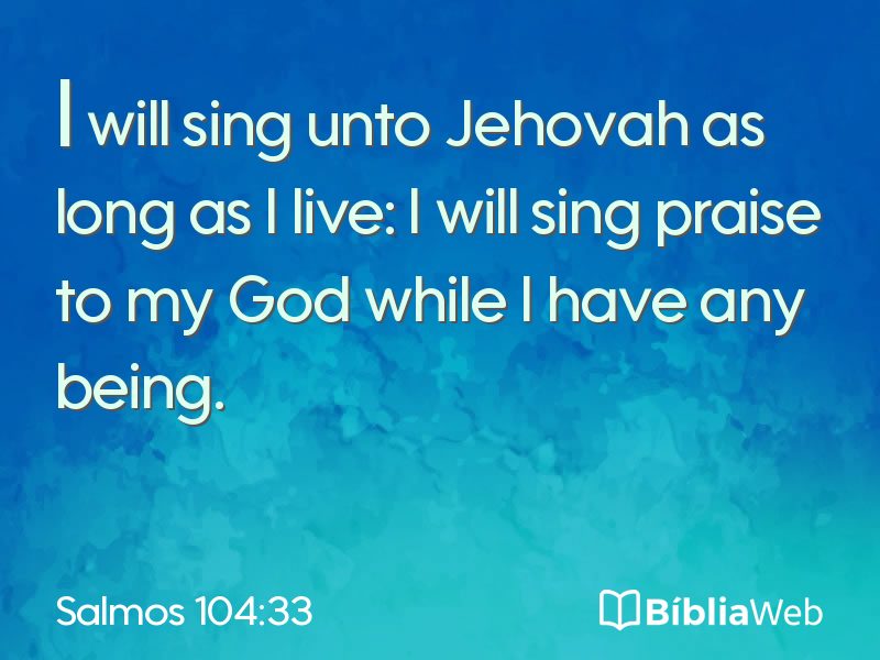 Salmos 104:33 em imagem para compartilhar