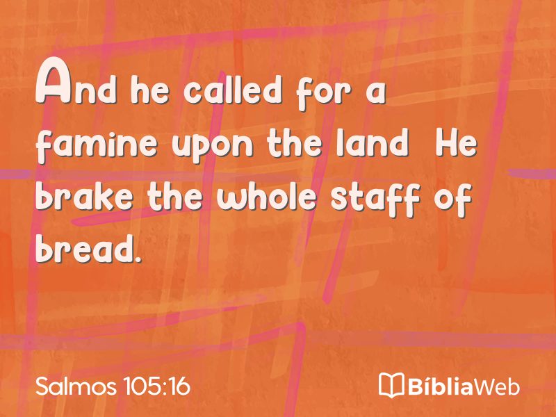 Salmos 105:16 em imagem para compartilhar