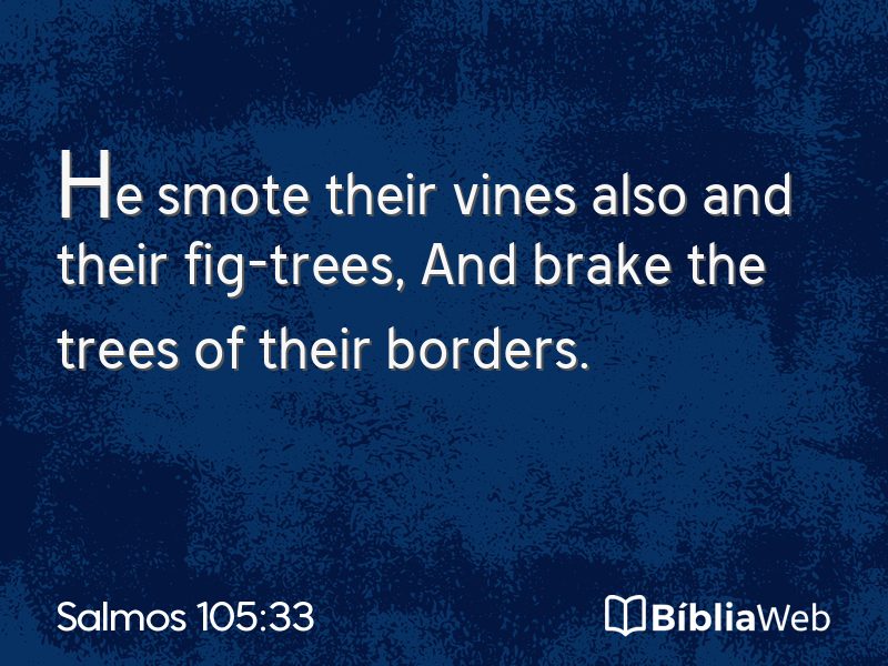 Salmos 105:33 em imagem para compartilhar