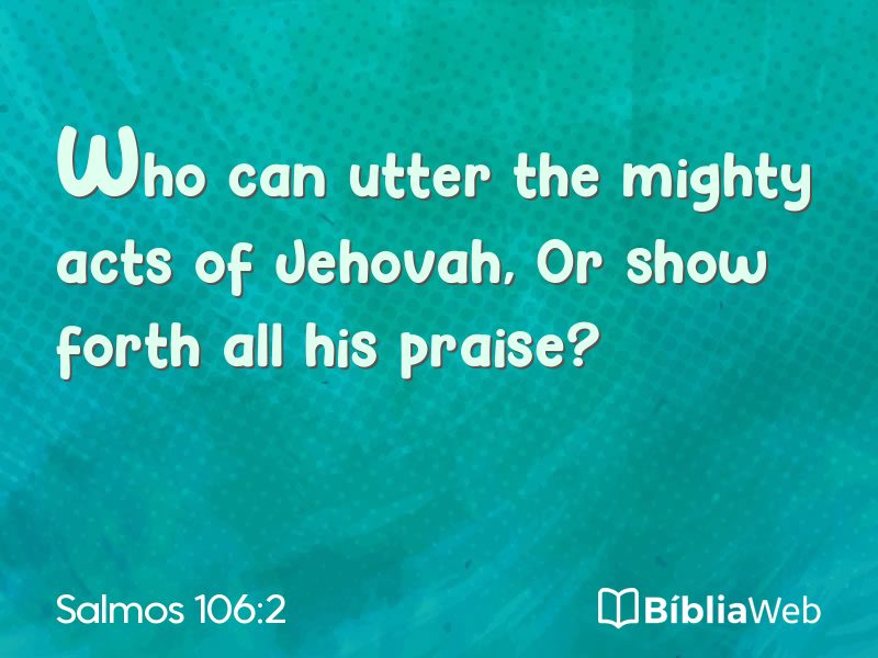 Salmos 106:2 em imagem para compartilhar