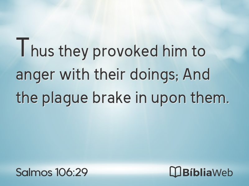 Salmos 106:29 em imagem para compartilhar