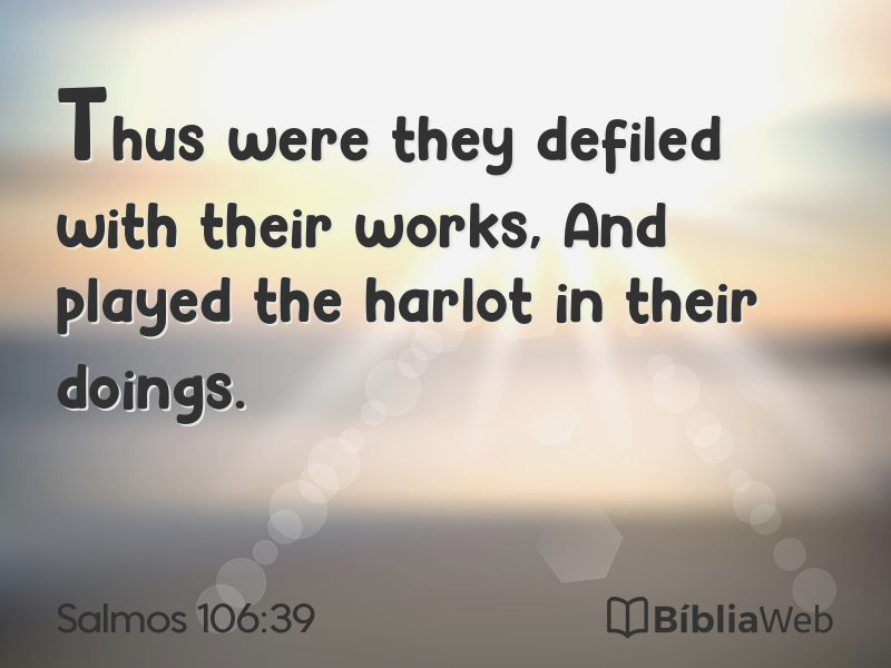 Salmos 106:39 em imagem para compartilhar