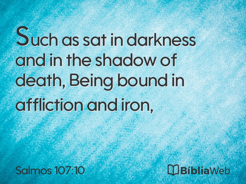 Salmos 107:10 em imagem para compartilhar