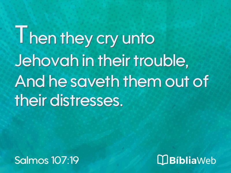 Salmos 107:19 em imagem para compartilhar