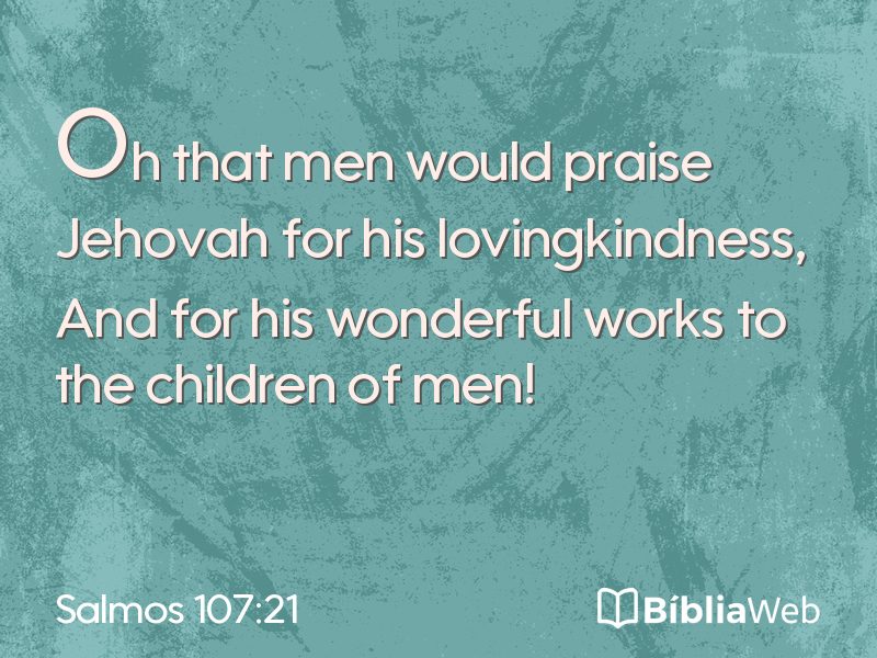 Salmos 107:21 em imagem para compartilhar