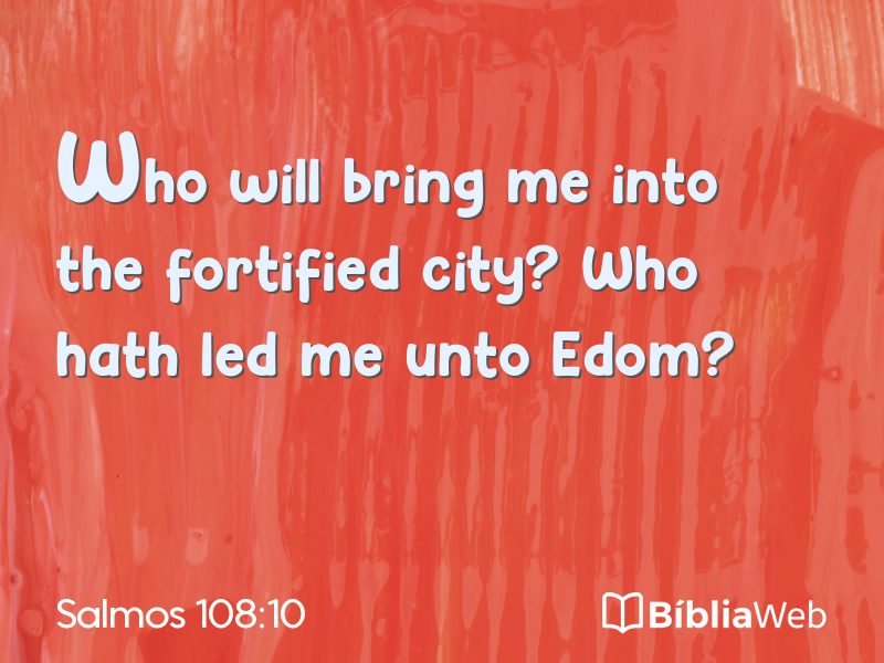 Salmos 108:10 em imagem para compartilhar