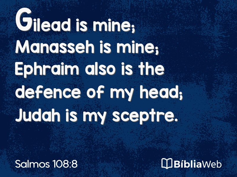 Salmos 108:8 em imagem para compartilhar