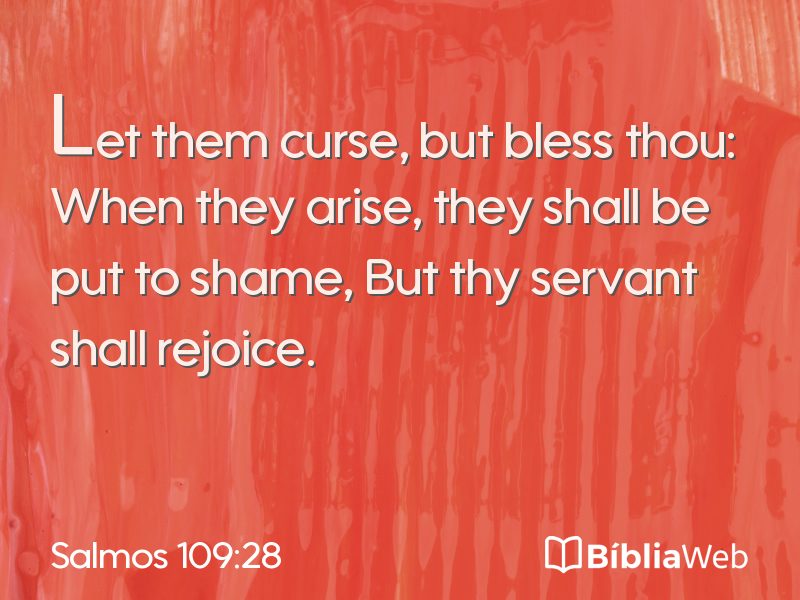 Salmos 109:28 em imagem para compartilhar