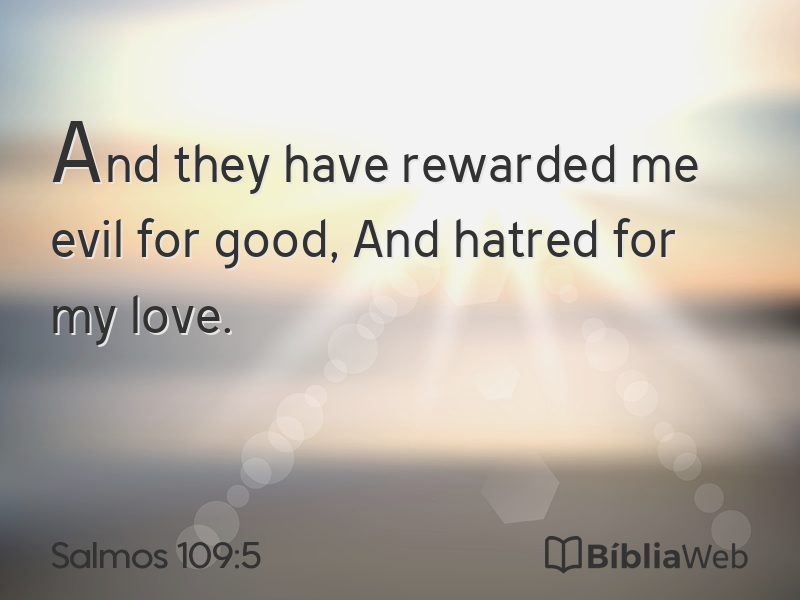 Salmos 109:5 em imagem para compartilhar