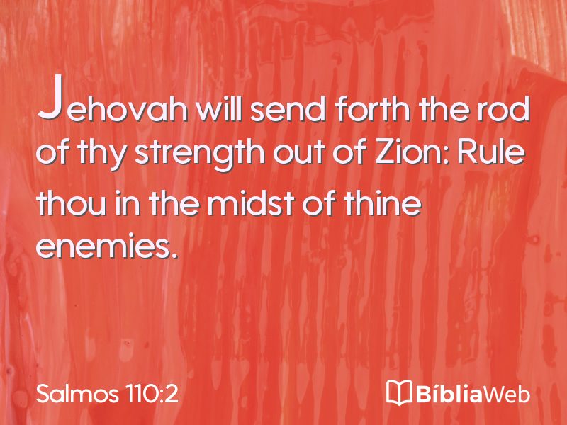 Salmos 110:2 em imagem para compartilhar