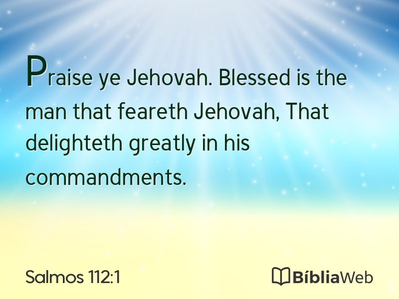 Salmos 112:1 em imagem para compartilhar